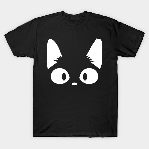 Black Cat Love T-Shirt by WildHusky